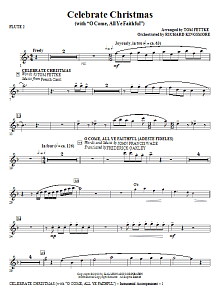Celebrate Christmas (with O Come, All Ye Faithful) - Flute 2 