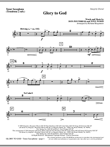 Glory To God - Tenor Sax (Trombone 2 sub.) 