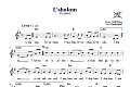L'shalom (To Peace)