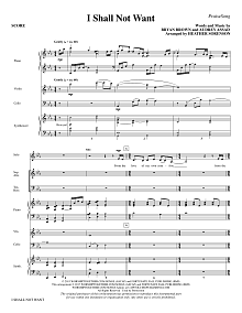 I Shall Not Want - Full Score 