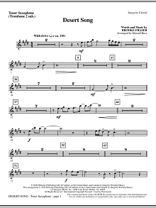 Desert Song - Tenor Sax (Trombone 2 sub.) 
