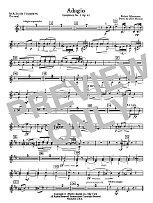 Adagio Symphony No. 2, Op. 61 - 1st & 2nd Bb Trumpet 