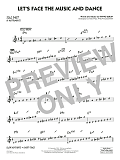Let's Face the Music and Dance (arr. Michael Philip Mossman) - Bb Solo Sheet