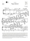 Page d'album (Grade 6, list B2, from the ABRSM Piano Syllabus 2021 & 2022)