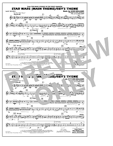 Star Wars (Main Theme)/Rey's Theme (from Star Wars: The Force Awakens) - 2nd Bb Trumpet 