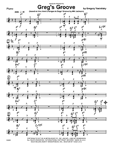 Greg's Groove - Piano 