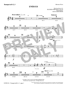 Unto Us - Bb Trumpet 2,3 