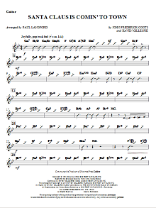 Santa Claus Is Comin' To Town - Guitar 