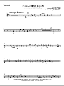 The Lord Is Risen - Bb Trumpet 1 