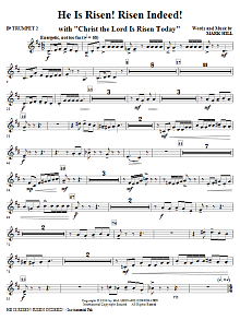 He Is Risen! Risen Indeed! - Bb Trumpet 2 