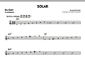 Solar - Bb Solo Sheet