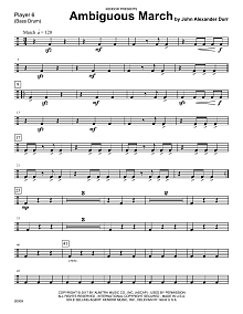 Ambiguous March - Percussion 6 
