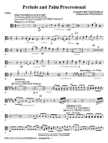 Prelude And Palm Processional - Viola 