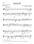 Lord Of All (Infant Holy, Infant Lowly) - Violin 1