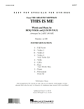 This Is Me (from The Greatest Showman) - Conductor Score (Full Score)
