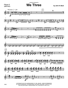 We Three - Percussion 2 