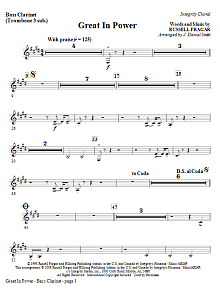 Great In Power - Bass Clarinet (Tuba sub) 