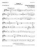 Psalm 24 - Bb Clarinet 1 & 2
