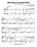 Because It's Christmas (For All The Children) (arr. Phillip Keveren)
