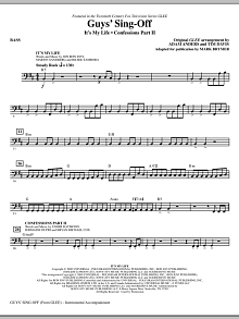 Guys' Sing-Off (from Glee) - Bass 