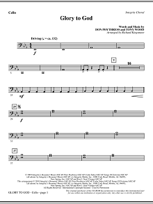 Glory To God - Cello 