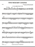 Two Mozart Canons - Bass