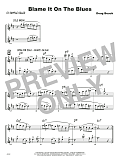Blame It On The Blues - Eb Solo Sheet