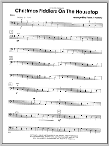 Christmas Fiddlers On The Housetop - Bass 