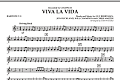 Viva La Vida - Baritone T.C.