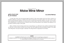 Make Mine Minor - Guitar/ Rhythm 