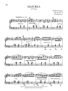 Mazurka in F minor, Op.68, No. 4 (Posthumous) 
