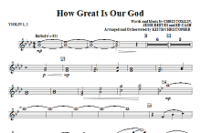 How Great Is Our God - Violin 1, 2 
