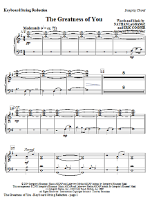 The Greatness Of You - Keyboard String Reduction 