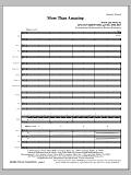 More Than Amazing - Full Score