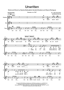 Unwritten (arr. Jake Alexander) 