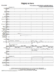 Mighty To Save - Full Score 