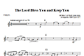 The Lord Bless You And Keep You - Violin 1