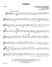 I Believe - Violin 2 