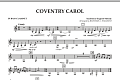 Coventry Carol - Bb Bass Clarinet