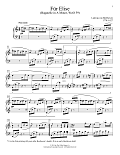 Bagatelle In A Minor "Fur Elise," WoO 59