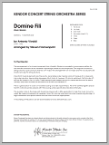 Domine Fili (from Gloria) - Full Score