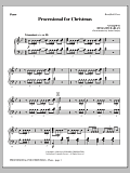 Processional For Christmas - Piano