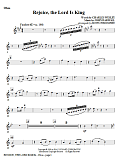 Rejoice, The Lord Is King - Oboe