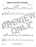 Three Concert Fanfares - Flute