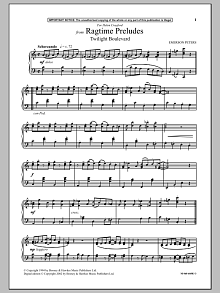Twilight Boulevard (from Ragtime Preludes) 
