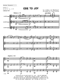 Ode To Joy - Full Score 