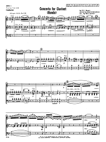 Concerto For Clarinet - Rondo (3rd Movement) - K.622 - Full Score 
