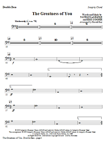 The Greatness Of You - Double Bass 