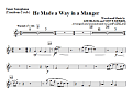 He Made A Way In A Manger - Tenor Sax