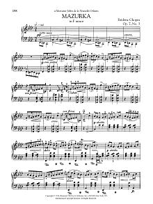 Mazurka in F minor, Op. 7, No. 3 